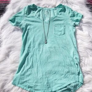 Nollie Aqua side slit tshirt